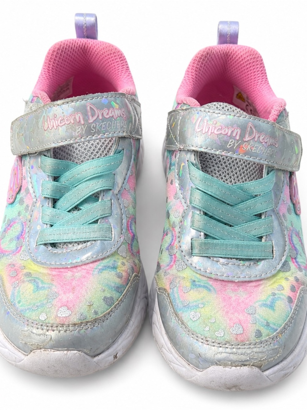 Skechers S-Lights Unicorn Dreams Heart Sparkles Light-Up Sneakers Kids 12